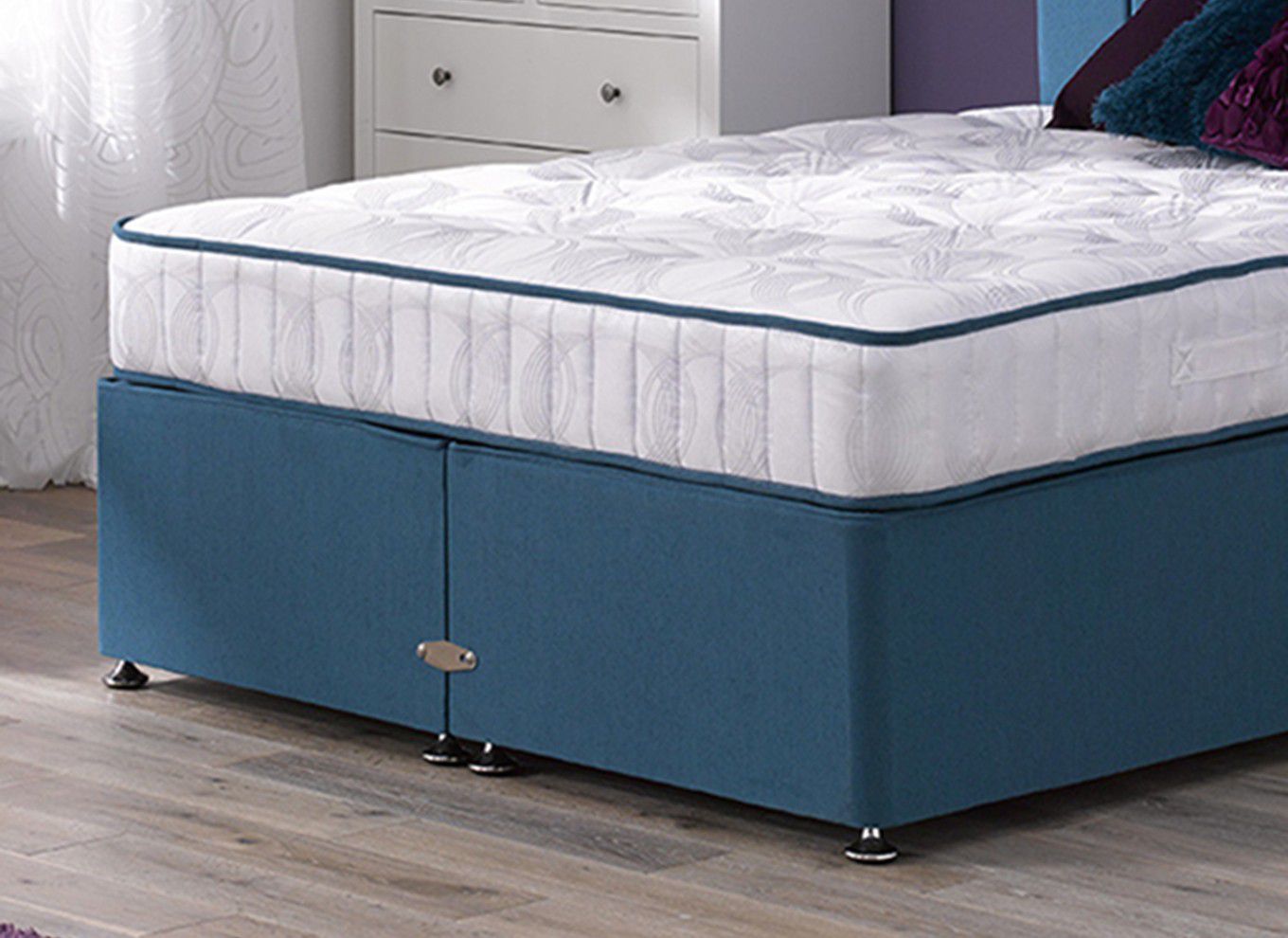 4`6 Double Divine Open Spring Divan Bed - Firm