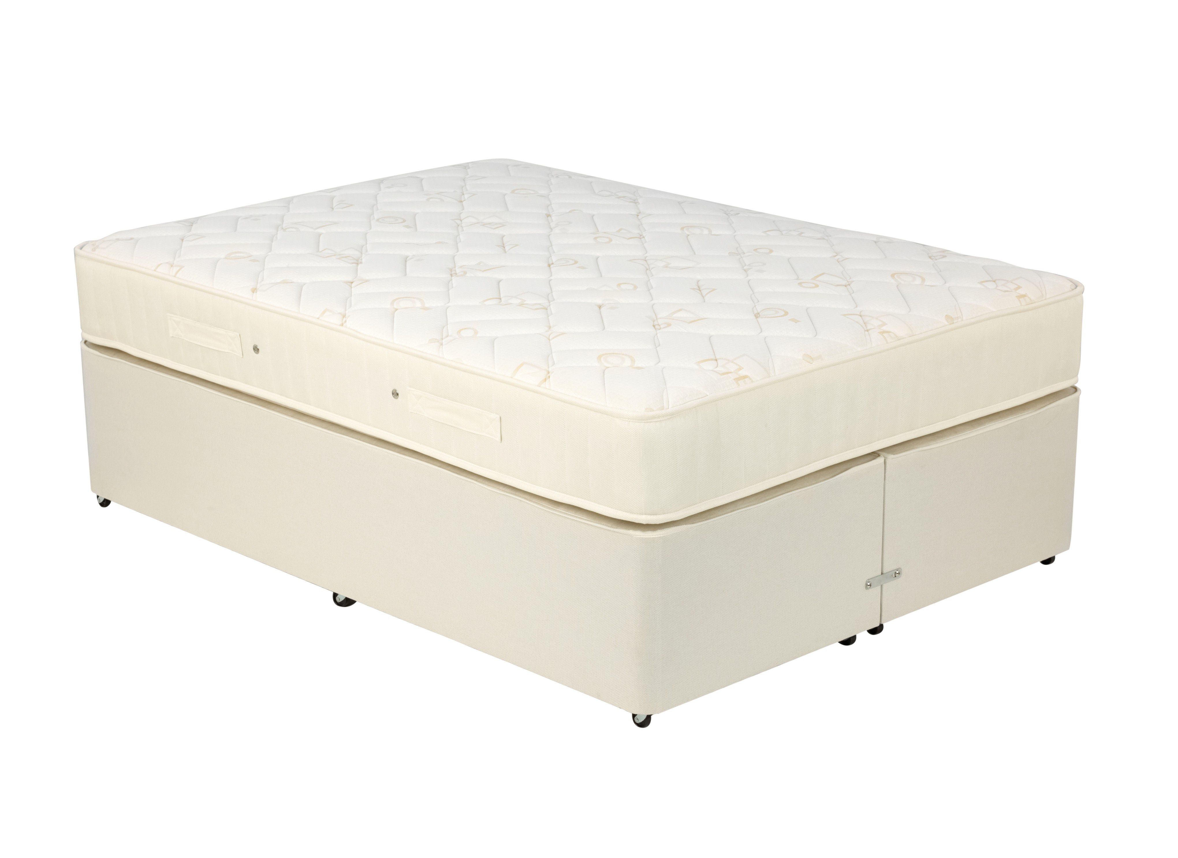 4`6 Double Elm Pocket Spring Divan Bed - Medium