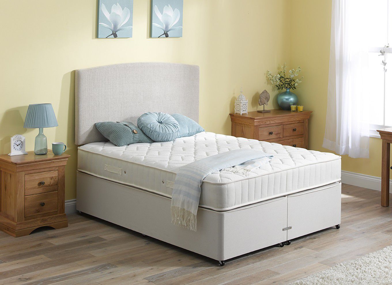 4`6 Double Finesse Pocket Spring Divan Bed - Medium Firm