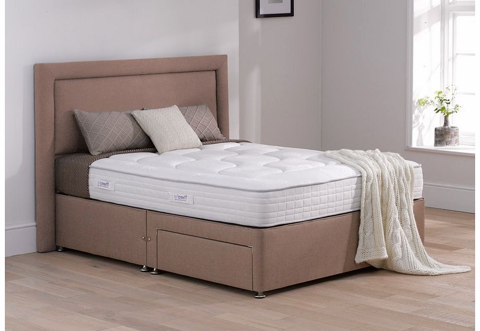 4`6 Double TheraPur Tranquility Divan Bed - Medium Soft