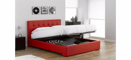 4`6 Double Toronto Ottoman Bedstead - Red