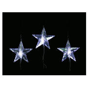 48 White Star Curtain Lights