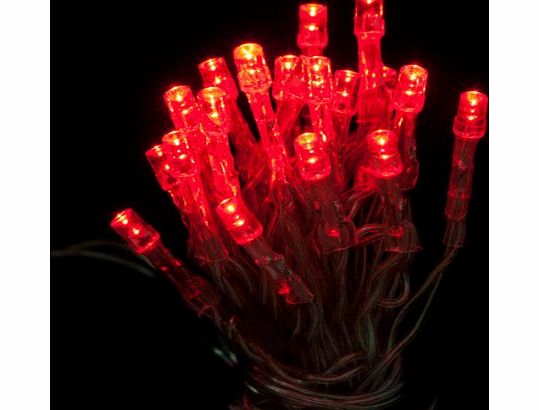 20 LED Fairy Christmas Haloween Wedding Party Lights 2m RED amp; Battery Operated