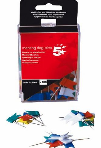 5 Star Marking Flag - Assorted Colour (Pack of 100)