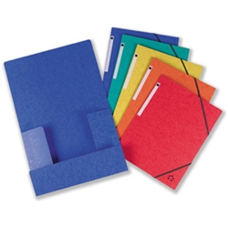 5 Star Office 3 Flap Elasticated File Assorted