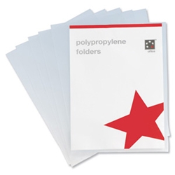Office Folder Polypropylene A4 Clear Ref