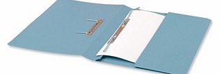 Office Transfer Spring File with Pocket 315gsm 38mm Foolscap Blue (Pack of 25)