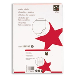 5 Star White Copier Labels 70x37mm 24-label