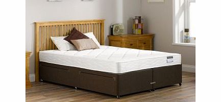 5`0 King Ashton Open Spring Divan Bed - Soft - Mocha