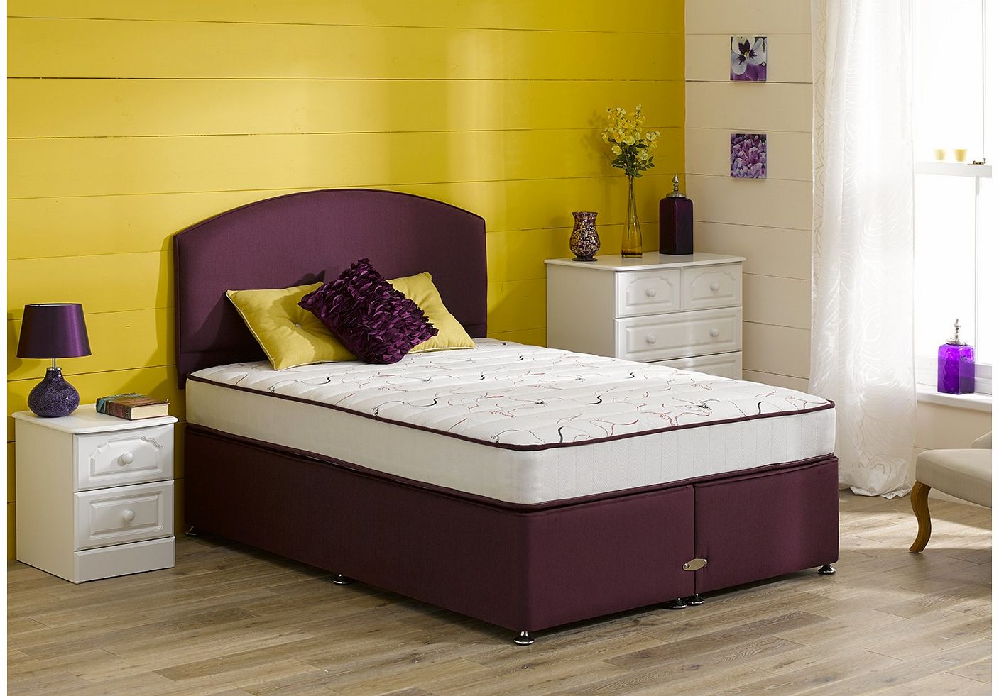 5`0 King Charisma Pocket Spring Divan Bed - Medium Firm