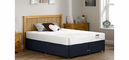 5`0 King Fenton Open Spring Divan Bed - Firm - Blue