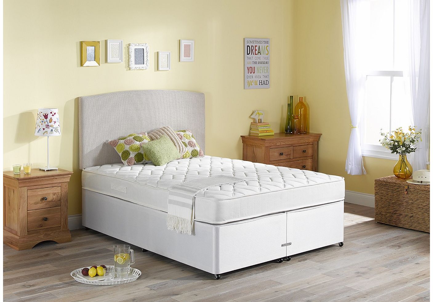 5`0 King Ruby Pocket Spring Divan Bed - Medium