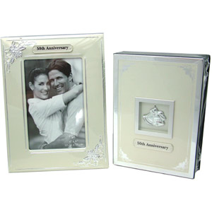 50th Anniversary Frame and Album Gift Set