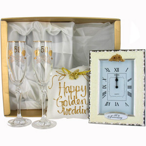 50th Golden Wedding Anniversary Gifts Pack 1