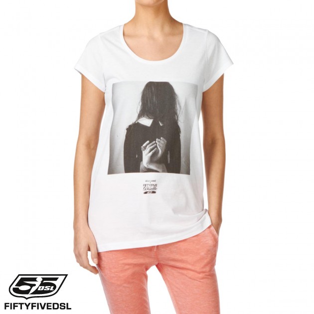 55DSL Womens 55DSL Aela Labbe T-Shirt - White