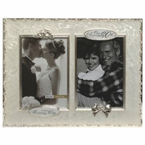 Anniversary Then and Now Photo Frame
