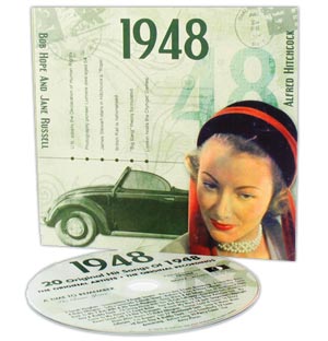 60th Birthday Classic Years CD and Greeting Card