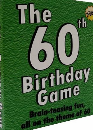 60th Birthday Gift Ideas The 60th Birthday Game: a fun gift or present specially for people turning sixty. Also works as an amusing little 60th party quiz game idea or icebreaker