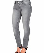 Cristen smoky grey cotton blend jeans