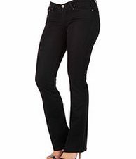 7 For All Mankind Mystic Onyx black cotton blend jeans