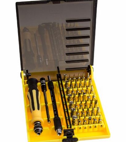 45 Piece Precision Screwdriver Tool Kit Set - For Computer and electronic equipment repairs, mobile phones and tablets. Automotive and household. Toys and optical equipment including cameras,
