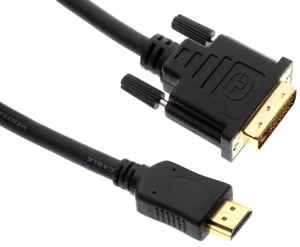 7dayshop.com Cables - Gold Plated HDMI to DVI Cable - 5.0m - Ref. 551G/5.0