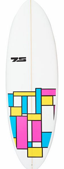 7S COG Clear with Decals PE Surfboard - 5ft 6