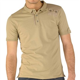 883 Police Mens Mondial T-Shirt Plaza Taupe