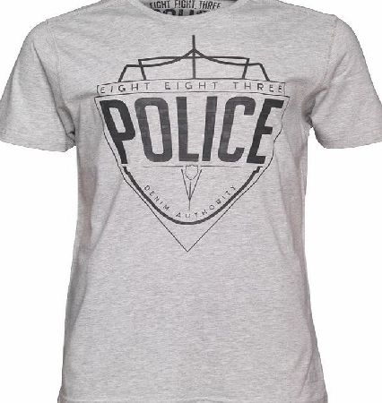 883 Police Mens Paradise T-Shirt Marl Grey