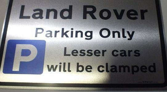 99Sign Gift for Land Rover owner Metal Car Parking Sign - for DISCOVERY tdi 110 90 models - Size Small 200 mm