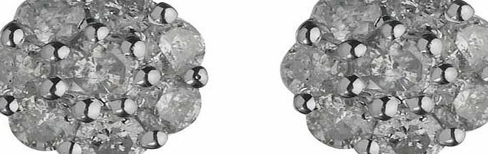 9ct Gold 0.25ct Diamond Cluster Earrings