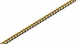 9ct Gold 1.5mm Wide Diamond Cut Curb Chain 20``
