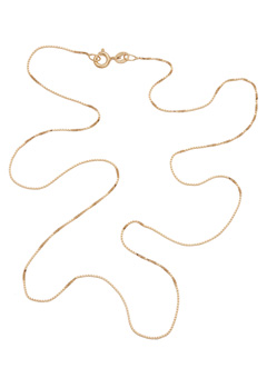 9ct Gold 18 Inch Box Chain `12 KVDY 18