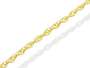 9ct Gold 1mm Wide Prince Of Wales Chain