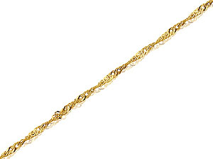 1mm Wide Singapore Chain 18` -