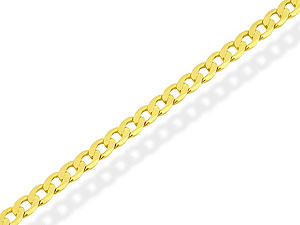 9ct Gold 2.5mm Wide Curb Link Chain 20` -