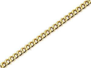 9ct Gold 2mm Wide Curb Chain 18` - 189387