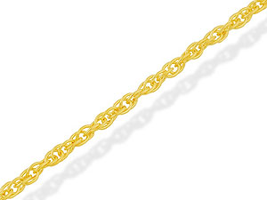 9ct Gold 2mm Wide Rope Chain 18` - 189707