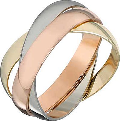 3 Colour Russian Wedding Ring - 3mm