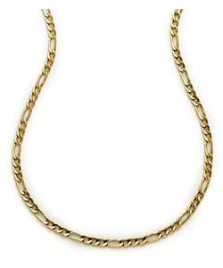 9ct gold 3 in 1 Figaro Chain