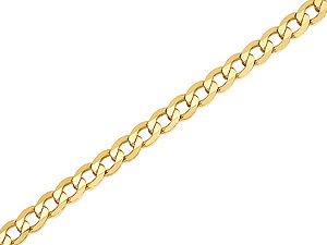 9ct Gold 3mm Wide Curb Link Chain 20` -