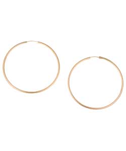 9ct Gold 45mm Hoops