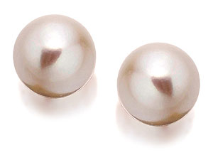 9ct Gold And Akoya Pearl Earrings 6mm - 070632