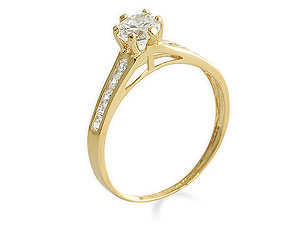 9ct gold and Cubic Zirconia Ring 186288-N