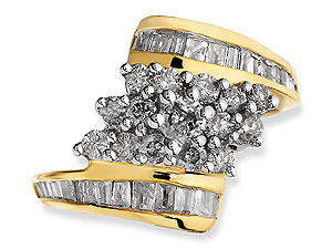 9ct gold and Diamond Ring 046072-K
