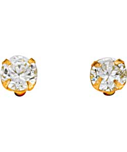 9ct Gold Andralok Cubic Zirconia Stud Earrings