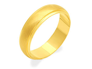 9ct gold Banded Brides Wedding Ring 184380