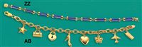 9ct gold Blue Lapis Bracelet