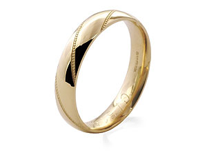 9ct gold Brides Wedding Ring 184274-R