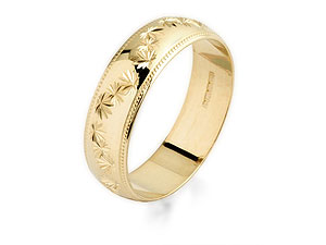 9ct gold Brides Wedding Ring 184357-J